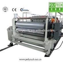 Plastic roofing tile machine